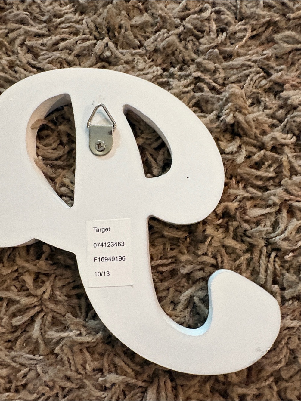 Target White 'Princess' Script Wall Sign - Picture 4 of 5
